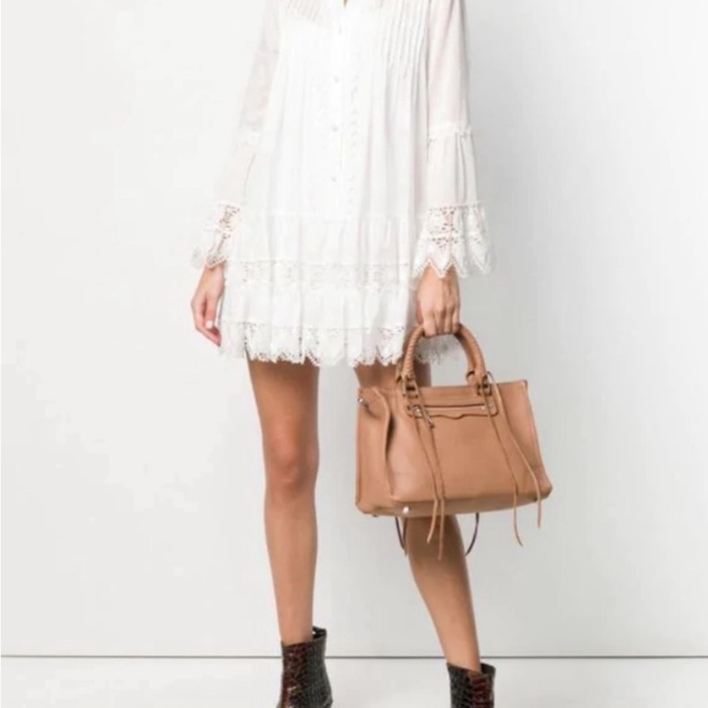 Rebecca Minkoff Regan Satchel Tote Tan Brown Desert Sand